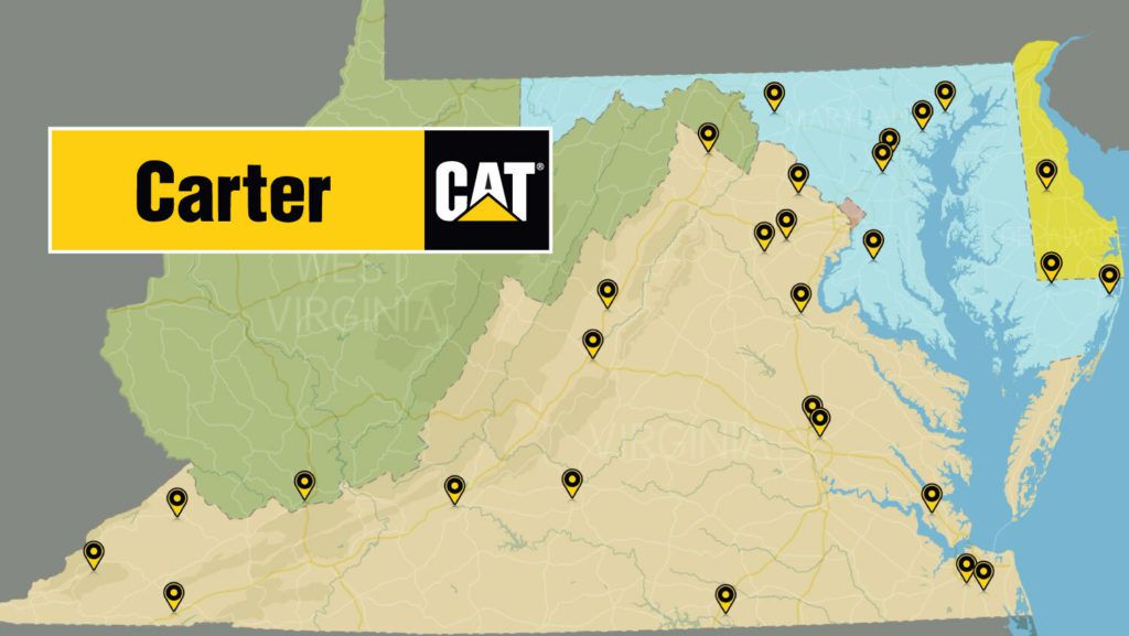 Carter Machinery Map of Locations