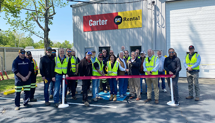 Ribbon Cutting for New Carter Rental, Cat Rental Store