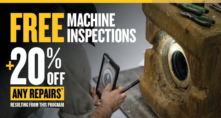 Free Machine Inspections + 20% Off Repairs