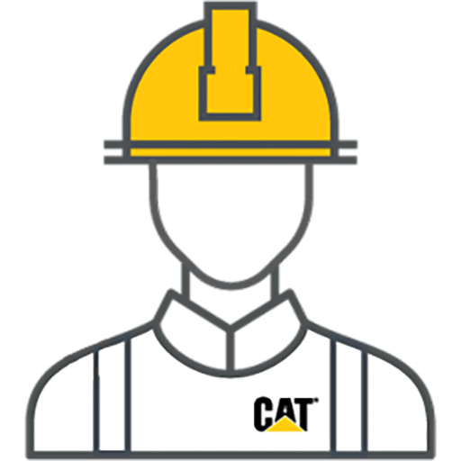 Cat Worker Illustration Icon